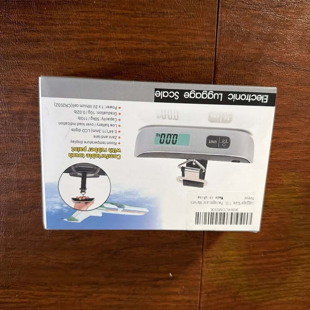 Digital Luggage Scale‎ with 110lb Capacity and Temperature Sensor